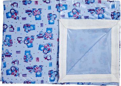 

Love Baby Single Bedsheet(Pack of 1, Blue)