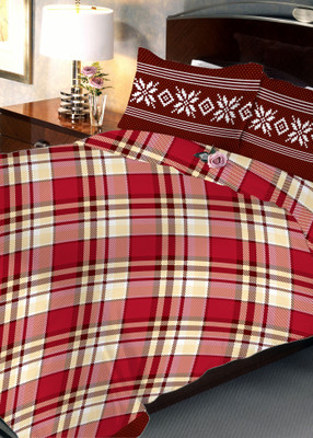 

Uber Urban 108 TC Cotton Double Abstract Bedsheet(Pack of 1, Multicolor)