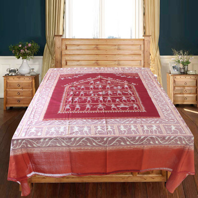 

Kadambini saree Cotton Double Self Design Bedsheet(Pack of 1, Multicolor)