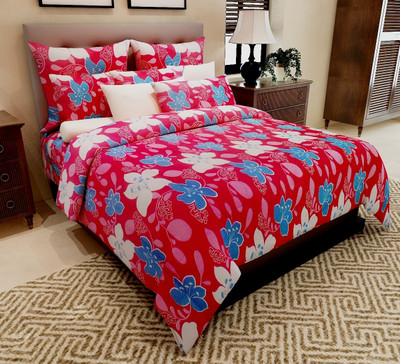 68% OFF on Home Candy 144 TC Cotton Double Floral Bedsheet(1 Double Bedsheet, 2 Pillow Covers, Red) 68% OFF on Home Candy 144 TC Cotton Double Floral Bedsheet(1 Double Bedsheet, 2 Pillow Covers, Red)