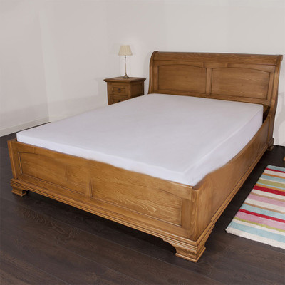 31% OFF on Misr 300 TC Cotton Single Plain Bedsheet(Bedsheet, White)