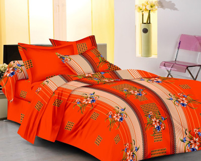 

IWS 180 TC Cotton Double Printed Bedsheet(Pack of 1, Multicolor)