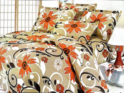 

Amita Home Furnishing 300 TC Cotton Double Floral Bedsheet(1 Printed Double Bed Sheet, 2 Pillow Cover, Multicolor)