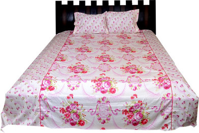 

Nathi and Nancy Cotton Double King Floral Bedsheet(1 Bed Sheet & 2 Pillow Covers, Multicolor)