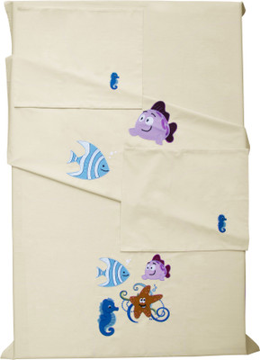 

Baby Rap 200 TC Cotton Crib Embroidered Bedsheet(Pack of 2, Yellow)