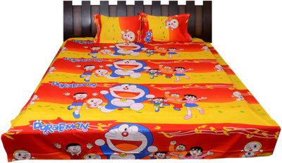 

Nathi and Nancy Cotton Double Printed Bedsheet(1 Bed Sheet & 2 Pillow Covers, Multicolor)
