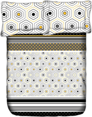 

MIE Cotton Double King, Double Printed Bedsheet(Pack of 1, Multicolor)