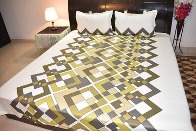 

Fabrica Furnishings Cotton Double Printed Bedsheet(Pack of 1, Multicolor)