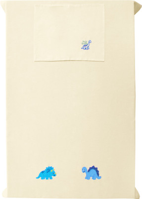 

Baby Rap 200 TC Cotton Crib Embroidered Bedsheet(Pack of 1, Yellow)