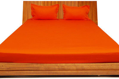 30% OFF on Misr 400 TC Cotton Single Solid Bedsheet(Pack of 1, Orange) 30% OFF on Misr 400 TC Cotton Single Solid Bedsheet(Pack of 1, Orange)