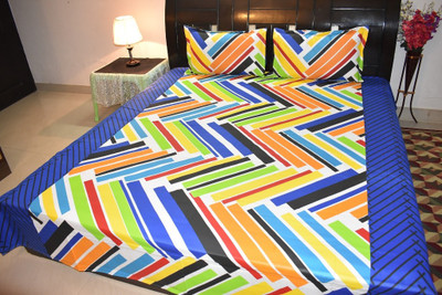 

Fabrica Furnishings Cotton Double Printed Bedsheet(Pack of 1, Multicolor)