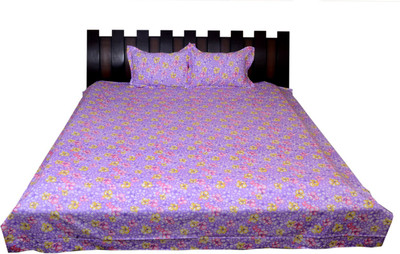 

Nathi and Nancy Cotton Double Floral Bedsheet(1 BEDSHEET, 2 PILLOW COVER, Multicolor)