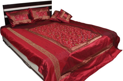 63% OFF on Soundarya Polyester Double Embroidered Bedsheet(Pack of 1, Maroon) 63% OFF on Soundarya Polyester Double Embroidered Bedsheet(Pack of 1, Maroon)