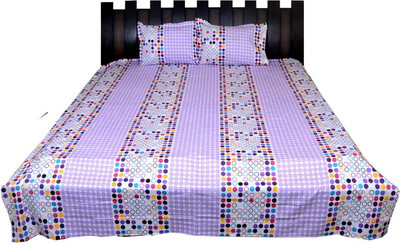 

Nathi and Nancy Cotton Double Printed Bedsheet(1 Bed Sheet & 2 Pillow Covers, Multicolor)
