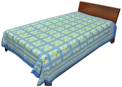 57% OFF on Silkworm Cotton Single Printed Bedsheet(Multicolor)