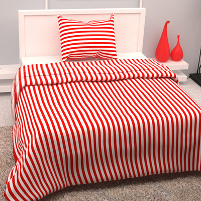 52% OFF on Story@Home 208 TC Cotton Single Striped Bedsheet(1 Single Bedsheet With 1 Pillow Cover, Red) 52% OFF on Story@Home 208 TC Cotton Single Striped Bedsheet(1 Single Bedsheet With 1 Pillow Cover, Red)