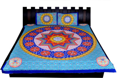 

Nathi and Nancy Cotton Double Floral Bedsheet(1 Bedsheet, 2 Pillow Covers, Multicolor)