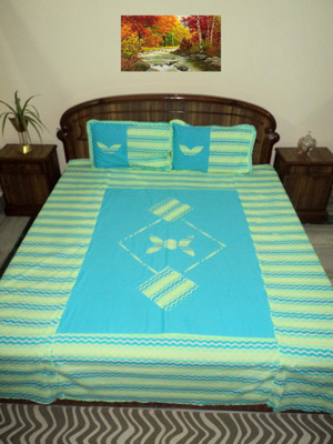 

Amita Home Furnishing Cotton Double Floral Bedsheet(1 Patch Work Bed Sheet, 2 Pillow Cover, Multicolor)