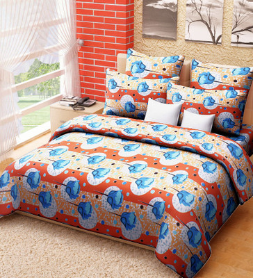 71% OFF on Home Candy 144 TC Cotton Double Floral Bedsheet(Pack of 1, Orange) 71% OFF on Home Candy 144 TC Cotton Double Floral Bedsheet(Pack of 1, Orange)