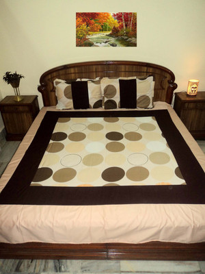

Design Willa Cotton Double Checkered Bedsheet(Pack of 1, Multicolor)