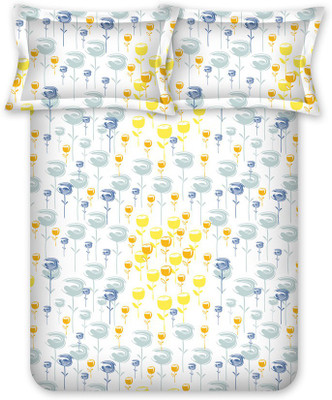 

Bombay Dyeing Cotton Double Plain Bedsheet(Pack of 1, Grey)