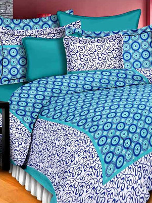 

Suraaj Fashion 300 TC Cotton Double King Floral Bedsheet(Pack of 1, Multicolor)