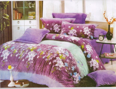 

Home Candy Polyester Double Floral Bedsheet(Pack of 1, Purple)
