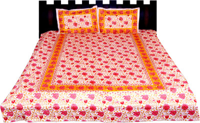 

Nathi and Nancy Cotton Double Printed Bedsheet(1 Bedsheet, 2 Pillow Covers, Multicolor)