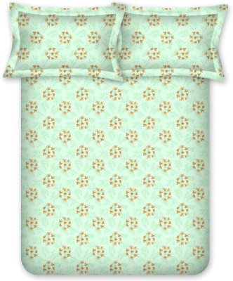 

Bombay Dyeing Cotton Double Printed Bedsheet(Green)