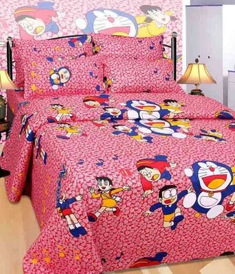 

neelgiri Cotton Double Cartoon Bedsheet(Pack of 1, Multicolor)