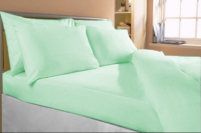 46% OFF on HandloomTrendz Cotton Double Solid Bedsheet(Pack of 1, Light Green) 46% OFF on HandloomTrendz Cotton Double Solid Bedsheet(Pack of 1, Light Green)