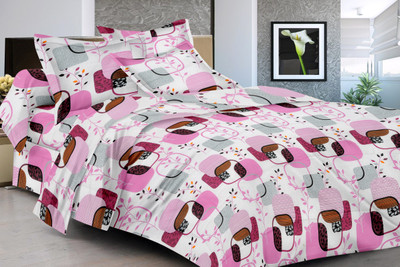 

Metro Living 144 TC Cotton Double Floral Bedsheet(Double Bedsheet With 2 Pillow Covers, Multicolor)