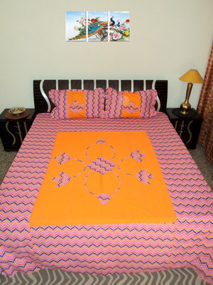 

Amita Home Furnishing 300 TC Cotton Double Floral Bedsheet(Pack of 1, Multicolor)