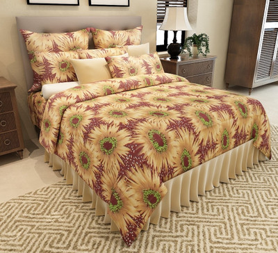 

Home Candy 150 TC Cotton Double Floral Bedsheet(Pack of 1, Multicolor)