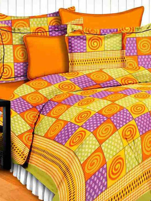 

Suraaj Fashion 300 TC Cotton Double King Floral Bedsheet(Pack of 1, Multicolor)
