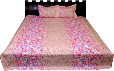 

Nathi and Nancy Cotton Double King Floral Bedsheet(1 BED SHEET, 2 PILLOW COVERS, Multicolor)