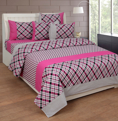 

Zesture 160 TC Cotton Double Printed Bedsheet(Pack of 1, Multicolor)