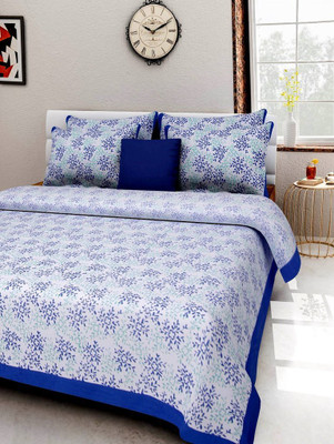 

Suraaj Fashion 250 TC Cotton Double King 3D Printed Bedsheet(Pack of 1, Multicolor)