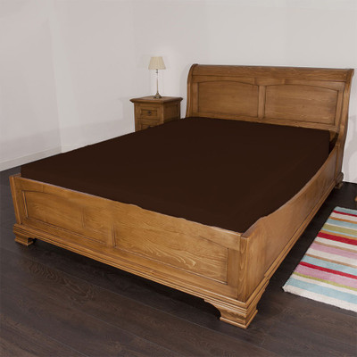 31% OFF on Scala 400 TC Cotton Single Solid Bedsheet(Pack of 1, Brown)