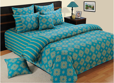 40% OFF on Swayam 210 TC Cotton Double Printed Bedsheet(1 Bedsheet, 2 Pillow Covers, Blue) 40% OFF on Swayam 210 TC Cotton Double Printed Bedsheet(1 Bedsheet, 2 Pillow Covers, Blue)