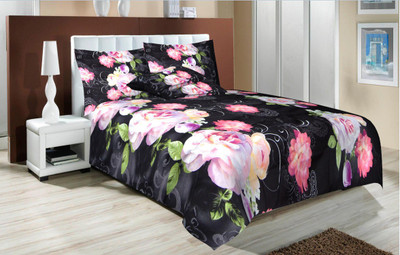 

Signature Polycotton Double King Floral Bedsheet(Pack of 1, Multicolor)