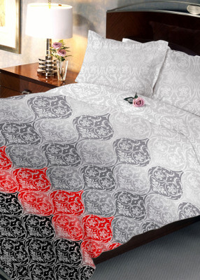 

Uber Urban 108 TC Cotton Double Abstract Bedsheet(Pack of 1, Multicolor)