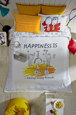 6% OFF on Portico New York 180 TC Cotton Double Abstract Bedsheet(1 Bedsheet, 2 Pillow Covers, Multicolor) 6% OFF on Portico New York 180 TC Cotton Double Abstract Bedsheet(1 Bedsheet, 2 Pillow Covers, Multicolor)