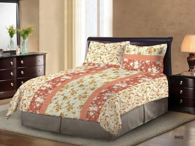 

Bombay Dyeing 124 TC Cotton Double Printed Bedsheet(Beige)