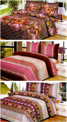 

Aarco Stripped Polycotton Bedding Set(Multicolor)