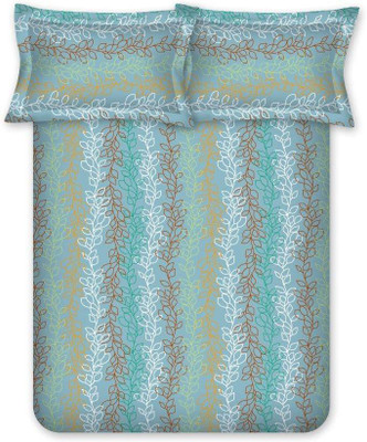 

Bombay Dyeing Cotton Double Printed Bedsheet(Blue)
