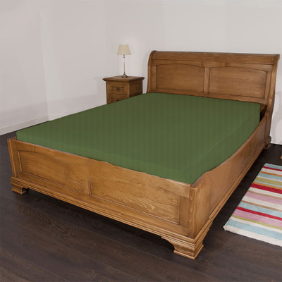 28% OFF on Misr 300 TC Cotton Single Striped Bedsheet(Pack of 1, Dark Green) 28% OFF on Misr 300 TC Cotton Single Striped Bedsheet(Pack of 1, Dark Green)