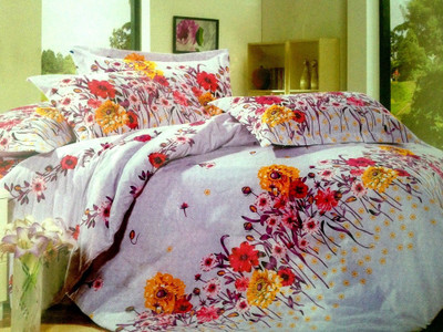 

ExpressionsHome 144 TC Polycotton Double Floral Bedsheet(Pack of 1, Multicolor)