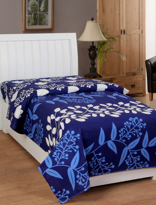 

Zesture 144 TC Cotton Single Floral Bedsheet(Pack of 1, Multicolor)