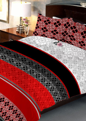 

Uber Urban 108 TC Cotton Double Abstract Bedsheet(Pack of 1, Multicolor)